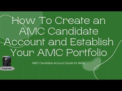 AMC candidate account/portfolio/primary source verification FAQs.